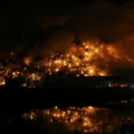 Heat wave and landfill fires